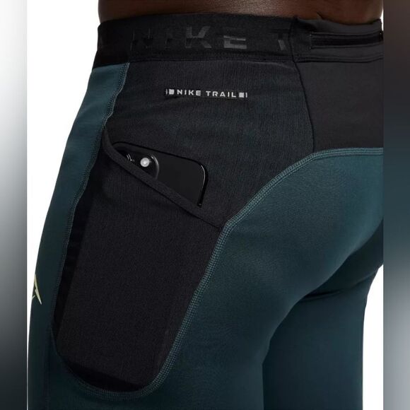 Nike Trail Lunar Ray Winterized Running Tights Hiking XL Pants Green FB8599-328 - Picture 15 of 16